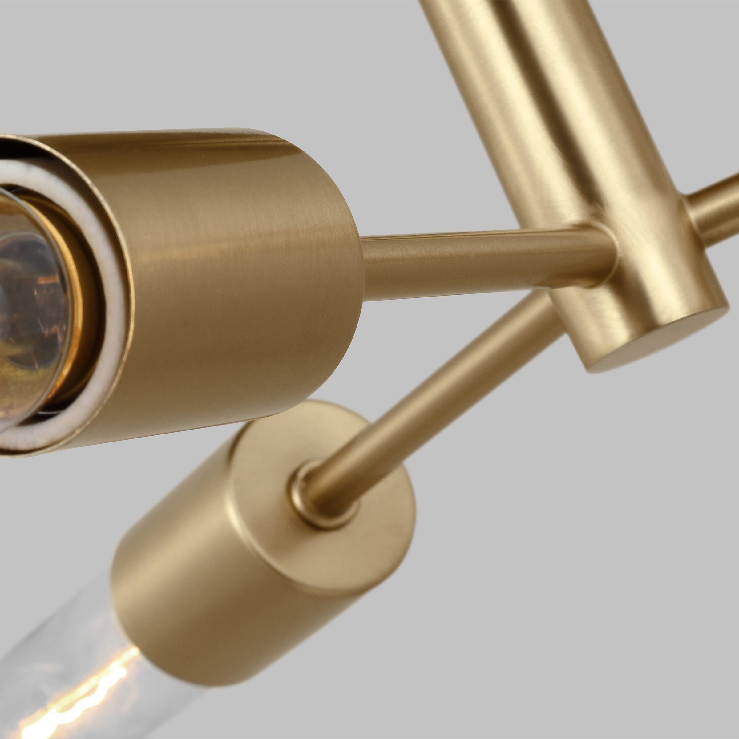 Sean Lavin Axis 3 Light 24 inch Satin Brass Semi-Flush Mount Ceiling Light