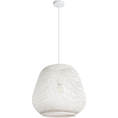 Dembleby 1 Light 20 inch White Pendant Ceiling Light