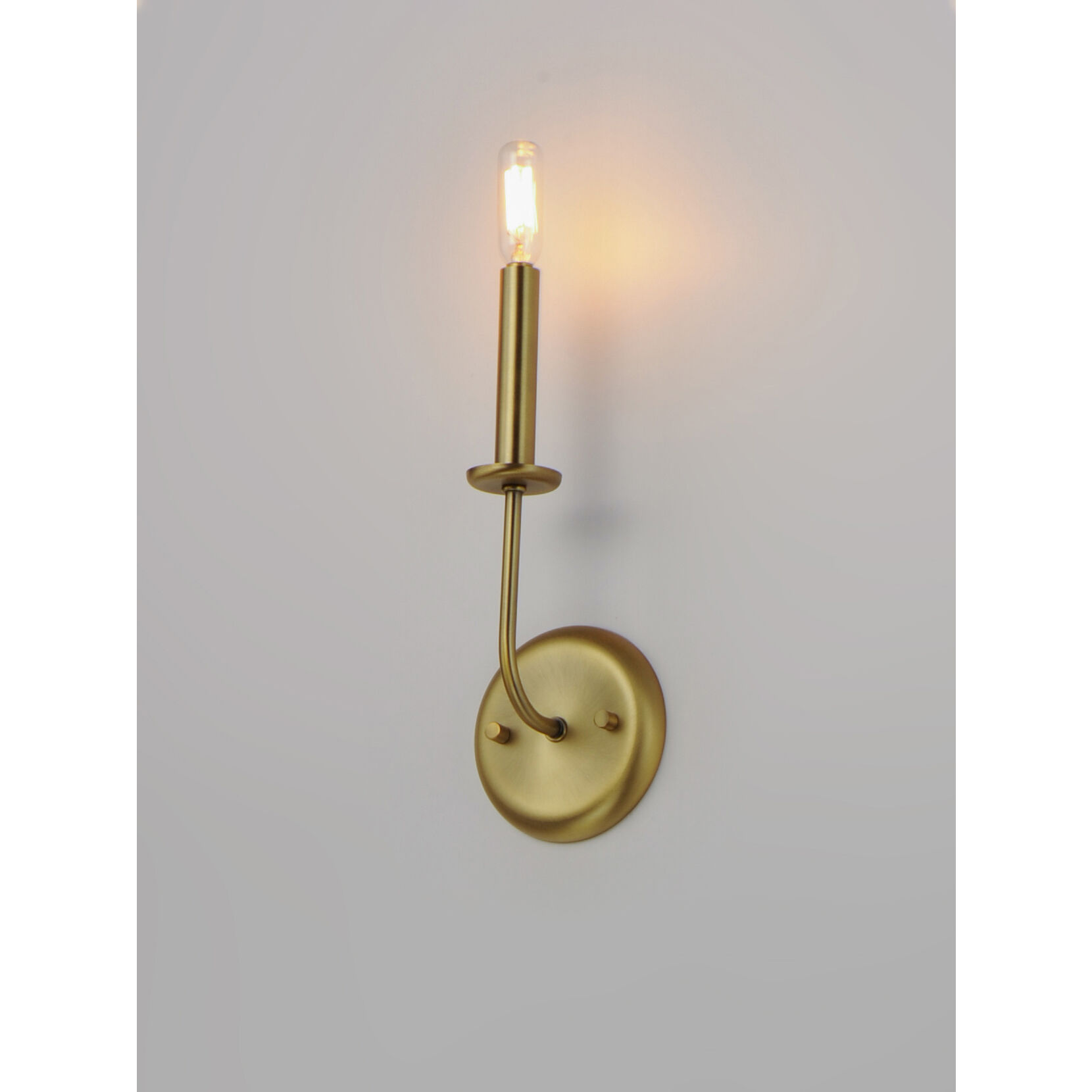 Wesley Wall Sconce Wall Light in Satin Brass