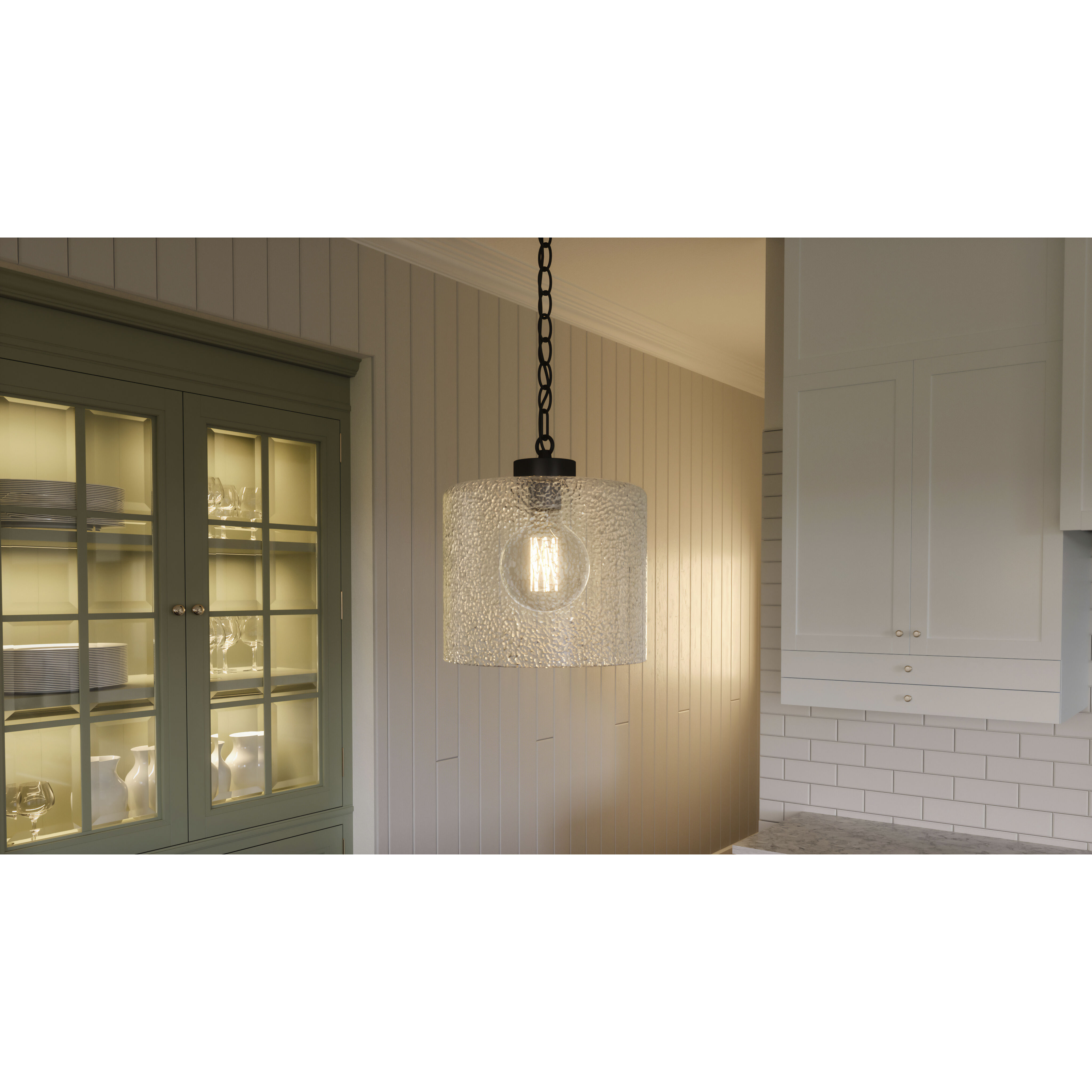 Abner 1 Light 12 inch Matte Black Mini Pendant Ceiling Light