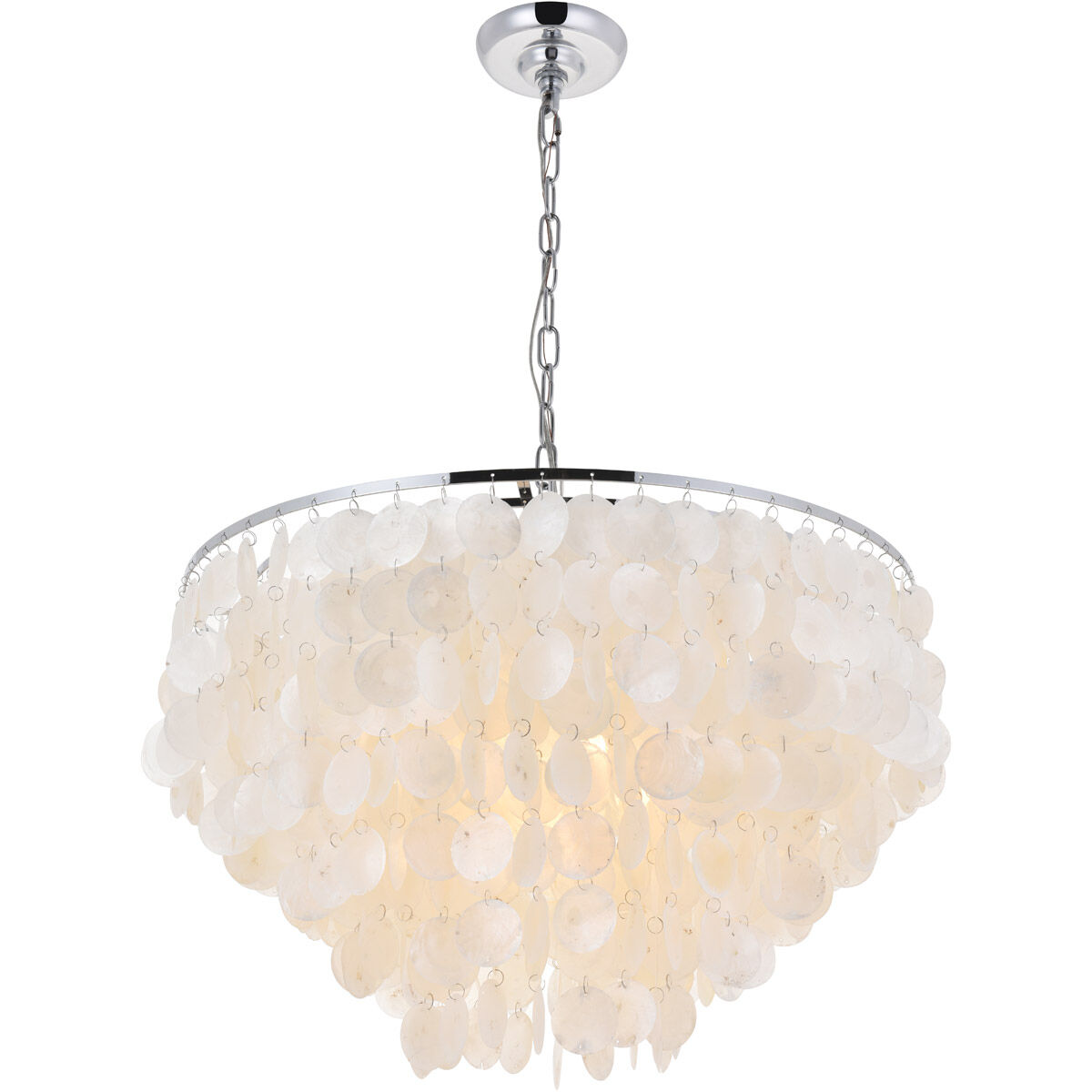 Selene 6 Light 26 inch Chrome Pendant Ceiling Light 