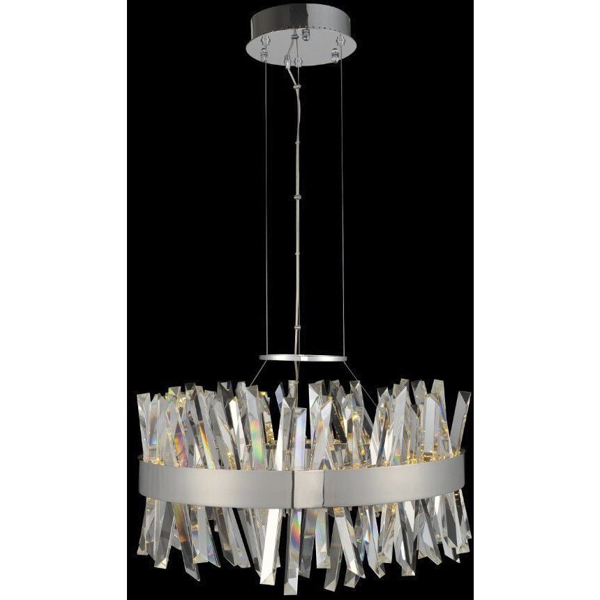 Glacier LED 25 inch Chrome Pendant Ceiling Light