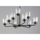 Acadia 9 Light 34.75 inch Black Chandelier Ceiling Light