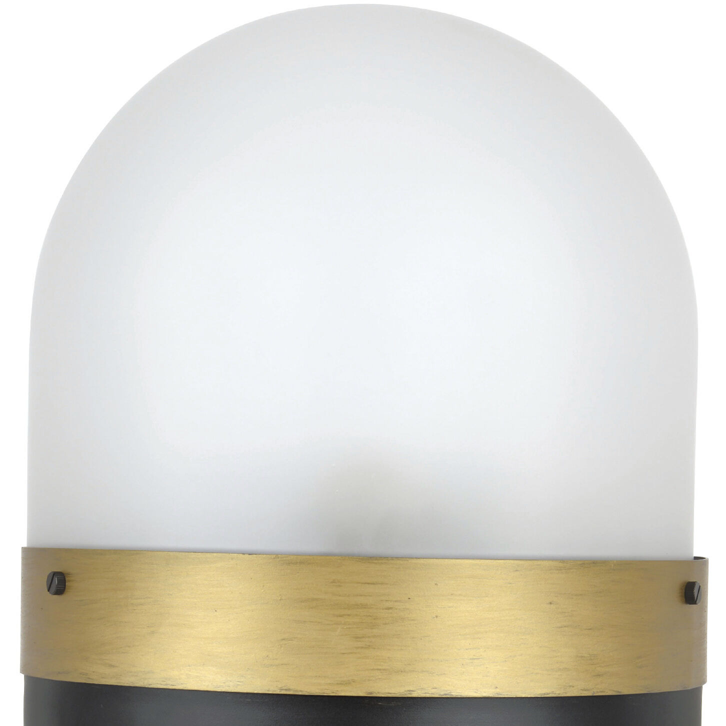 Capsule 3 Light 23.25 inch Matte Black and Textured Gold Outdoor Post, Brian Patrick Flynn