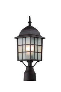 San Gabriel 1 Light 19 inch Rust Outdoor Postmount Lantern