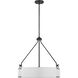 Halter 4 Light 22.63 inch Matte Black Pendant Ceiling Light