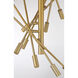 Auresa 8 Light 34.5 inch Soft Brass Pendant Ceiling Light