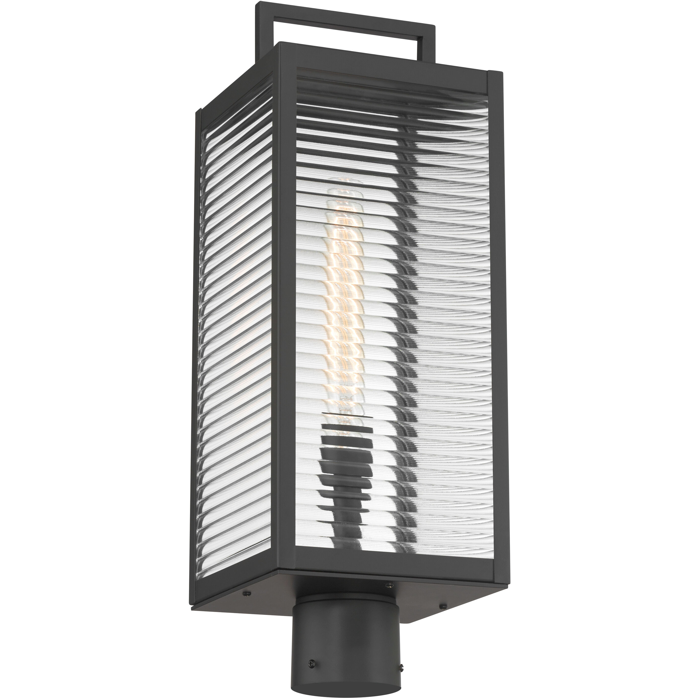 Edgewood 1 Light 21.5 inch Dark Matte Black Outdoor Post Mount