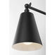 Drae 1 Light 8.13 inch Midnight Black Task Sconce Wall Light in Incandescent