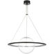 Barbara Barry Cosmos LED 27.5 inch Bronze Ring and Orb Chandelier Ceiling Light