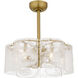 Maisie 21.75 inch Brushed Gold Fandelier