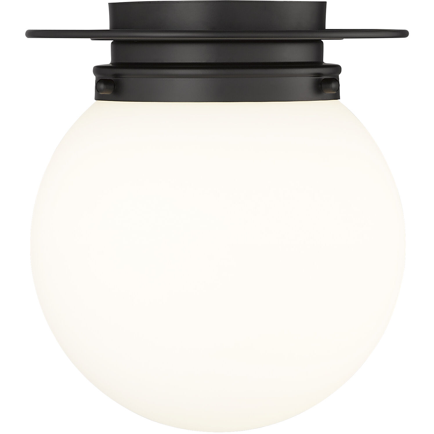 Calhoun 1 Light 9 inch Matte Black Flush Mount Ceiling Light