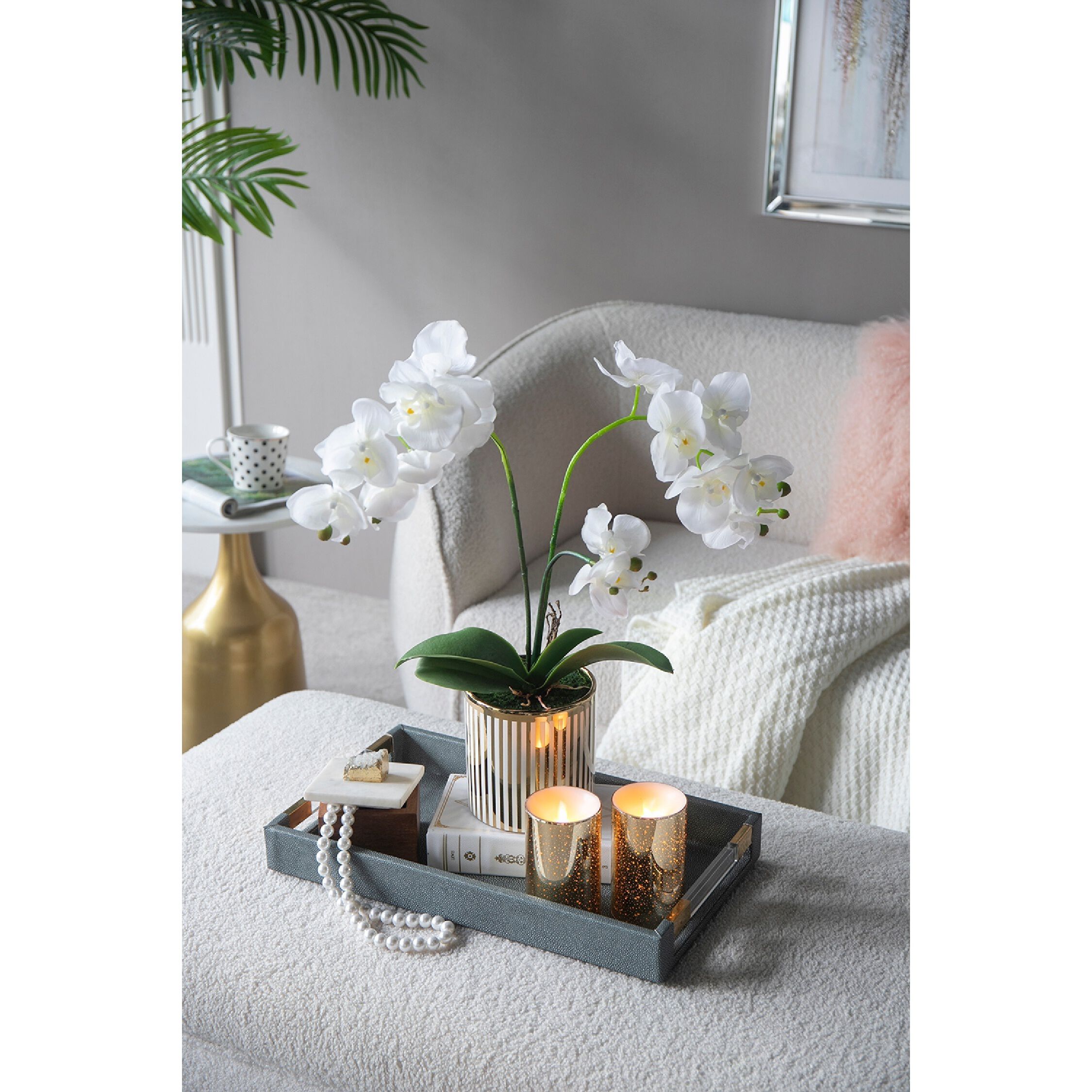 Speckled 5 X 3 inch LED Candle