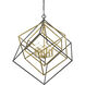 Euclid 6 Light 35.5 inch Olde Brass and Bronze Chandelier Ceiling Light