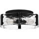 Angora 3 Light 15 inch Matte Black Flush Mount Ceiling Light