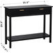 Colleen 35.5 X 12.5 inch Black and Gold Console Table