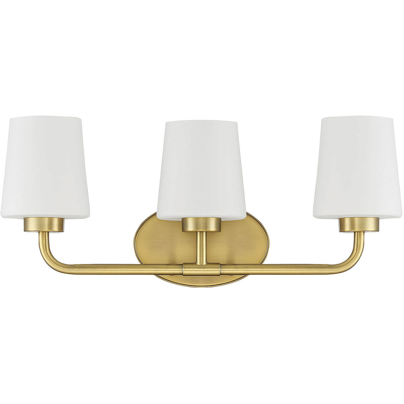 Capra 3 Light 22 inch Warm Brass Bathroom Vanity Light Wall Light, Essentials