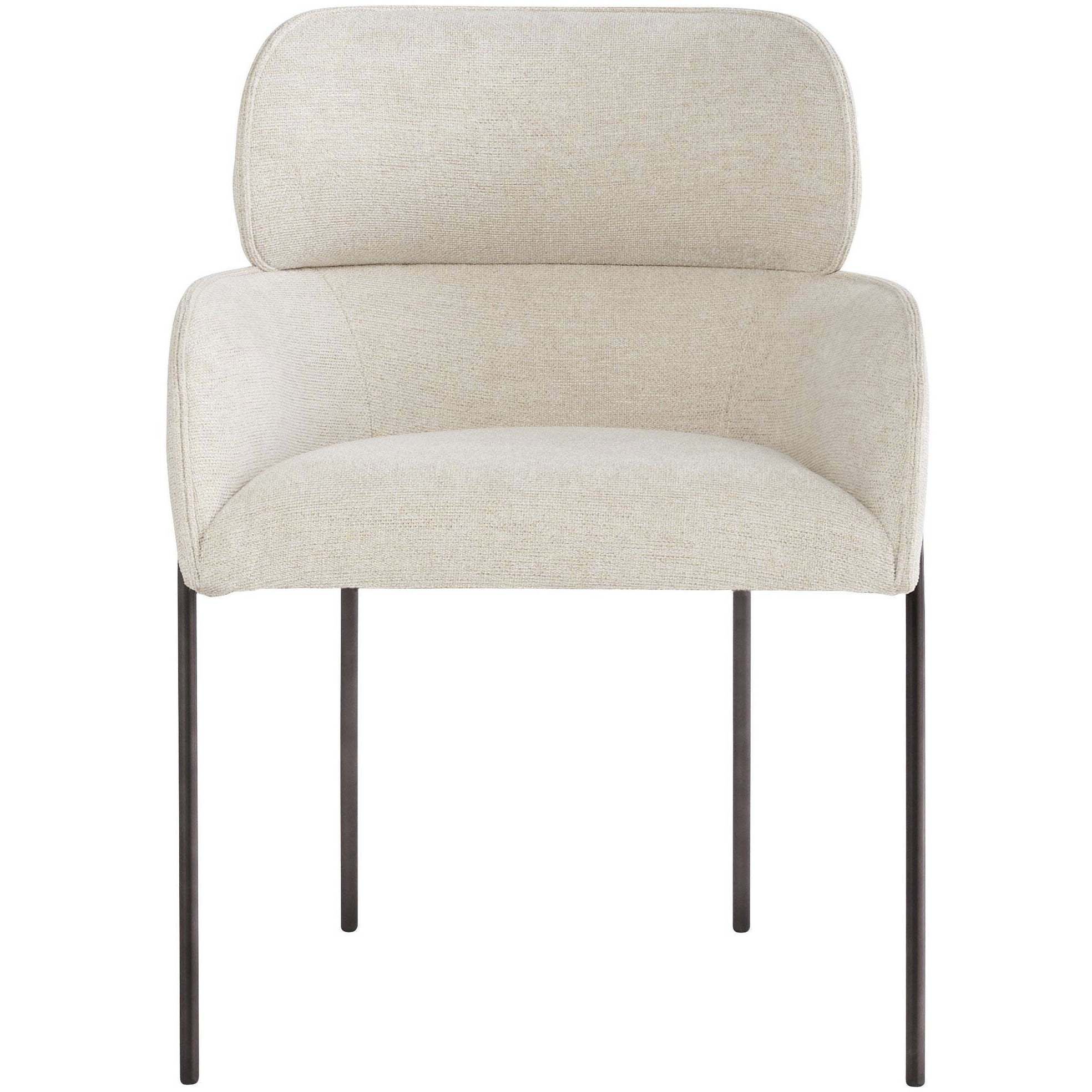 Julian Onyx and Off-White Dining Chair