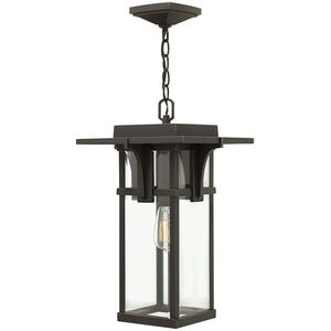 Manhattan LED 11 inch Oil Rubbed Bronze Outdoor Hanging Lantern