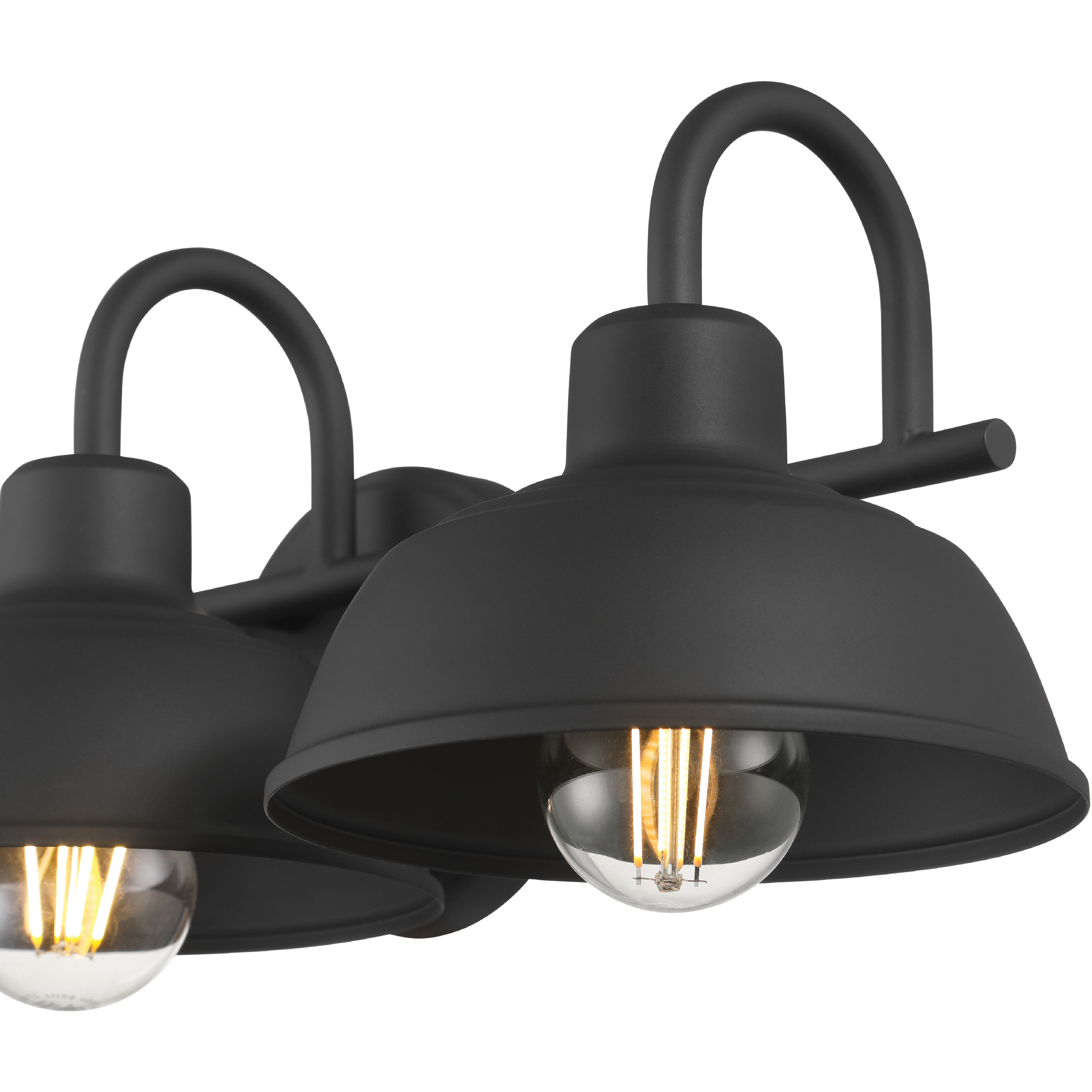 Mill Valley 3 Light 22.75 inch Matte Black Bath Vanity Wall Light, Medium