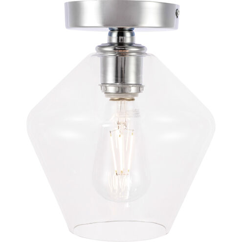Rochester 1 Light 8 inch Chrome Flush Mount Ceiling Light
