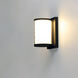 Barrel LED 9.75 inch Black Outdoor Wall Mount