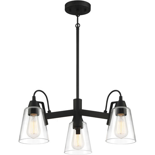 Beckonridge 3 Light 22 inch Coal Chandelier Ceiling Light