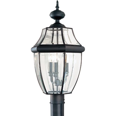 Lancaster 3 Light 24 inch Black Outdoor Post Lantern