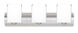 Rise 3 Light 22 inch Satin Nickel Vanity Lighting Wall Light in Incandescent