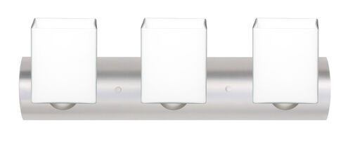 Rise 3 Light 22 inch Satin Nickel Vanity Lighting Wall Light in Incandescent