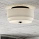 Burnaby LED 13 inch Black Flush Mount Ceiling Light