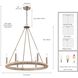 Cabana 6 Light 28 inch Lacquered Gold Chandelier Ceiling Light