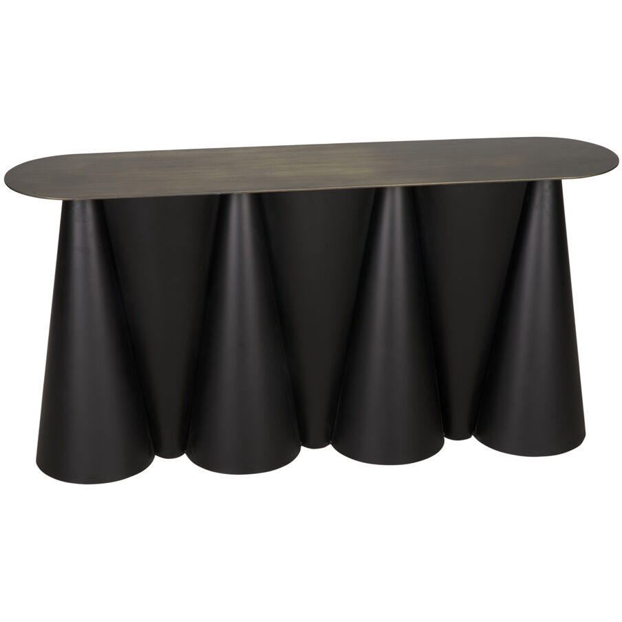 Salt and Pepper 59 X 13.5 inch Matte Black Console