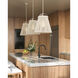 Parnell 1 Light 24 inch Gesso White Pendant Ceiling Light, Medium