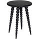 Rebecca 26.5 X 19.5 inch Cinder Black Side Table