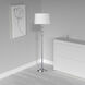 Crystal 60 inch 150.00 watt Polished Chrome Decorative Floor Lamp Portable Light