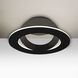 Cue LED 12 inch Black Semi-Flush Mount Ceiling Light