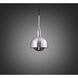 Forked LED 7.87 inch Steel Pendant Ceiling Light