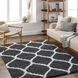 Urban Shag 123 X 94 inch Black Rug, Rectangle