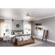 Anslee 46 inch Brushed Nickel with Light Gray Oak/Natural Wood Blades Ceiling Fan