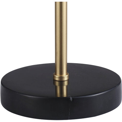 Gillian 17 inch 100 watt Gold and Black Table Lamp Portable Light