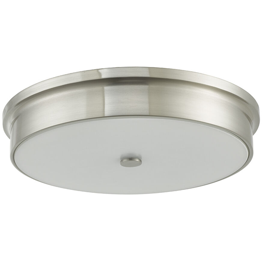 Spark LED 15 inch Brushed Nickel Flush Mount Ceiling Light