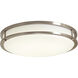 DF Pro Plus 12 inch Brushed Nickel Flush Mount Ceiling Light in Brushed Nickel/White, 3000K, 12 in.