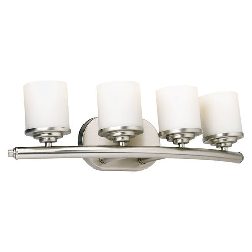 Signature 4 Light 24 inch Brushed Nickel Vanity Light Wall Light