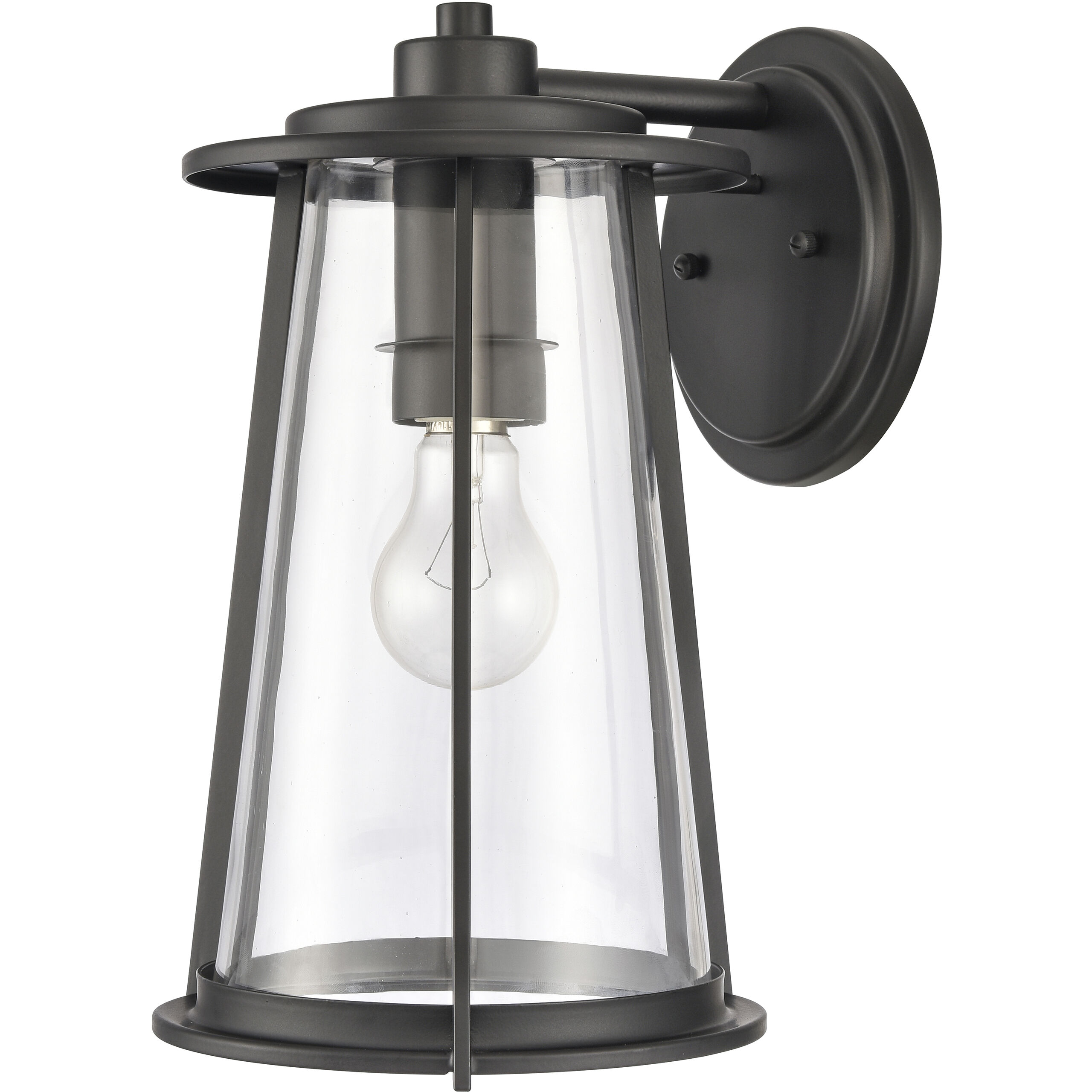 Kennison 1 Light 13 inch Matte Black Outdoor Wall Sconce