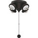 Fitters 4 Light Dark Bronze Fan Light Kit