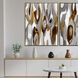 Geometrics Collection Antique Gold Wood Floater Frame Canvas