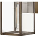 Max Outdoor Wall Mount Lantern in Burnished Bronze, Non-LED