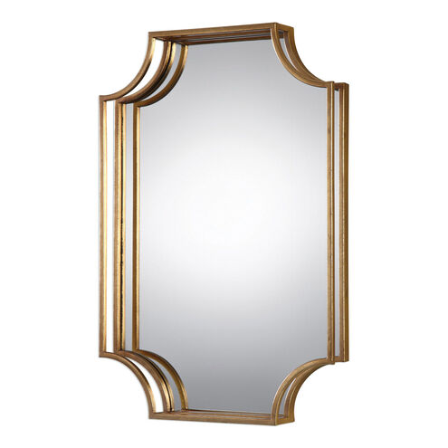 Lindee 30 X 20 inch Antiqued Gold Wall Mirror