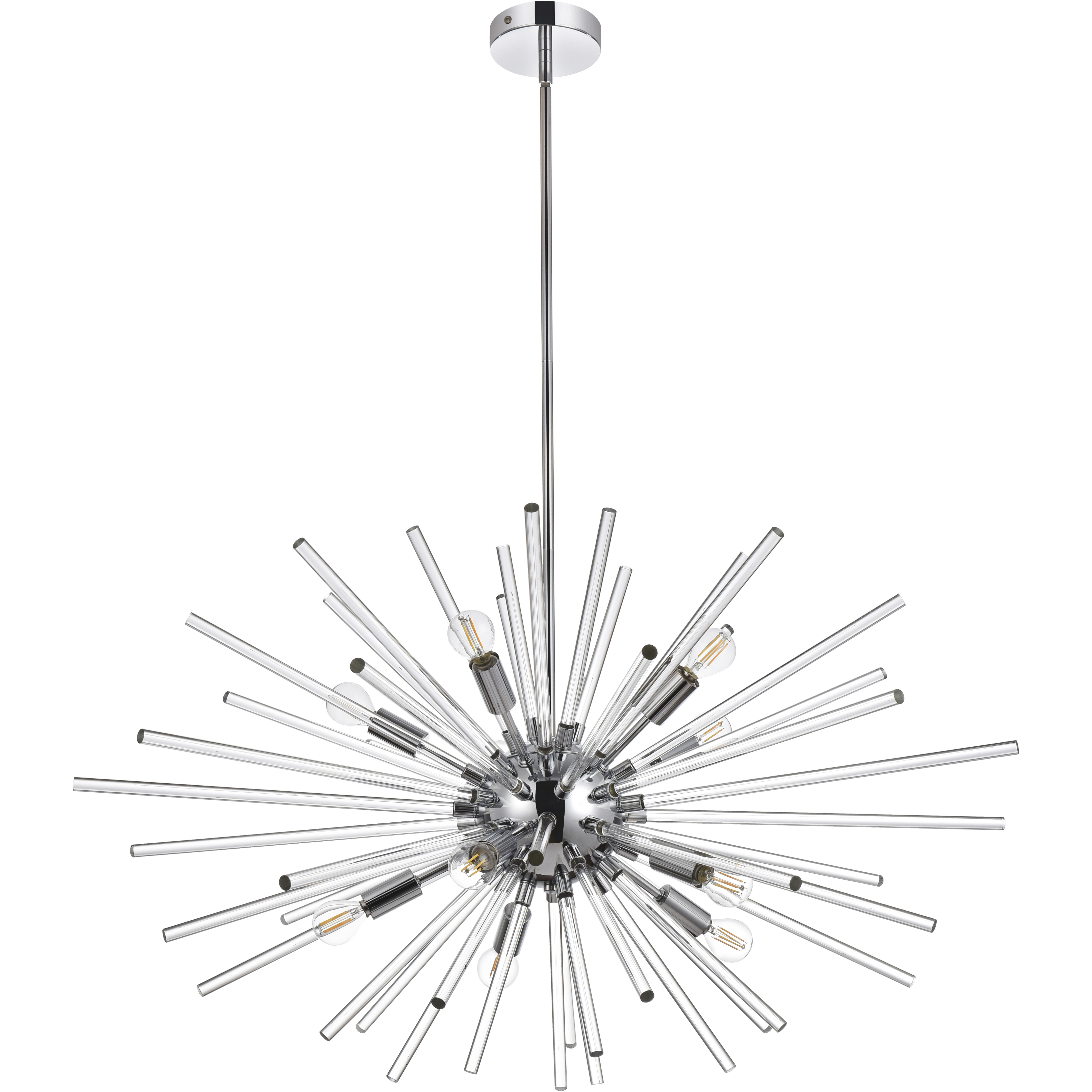 Sienna 10 Light 36 inch Chrome Pendant Ceiling Light